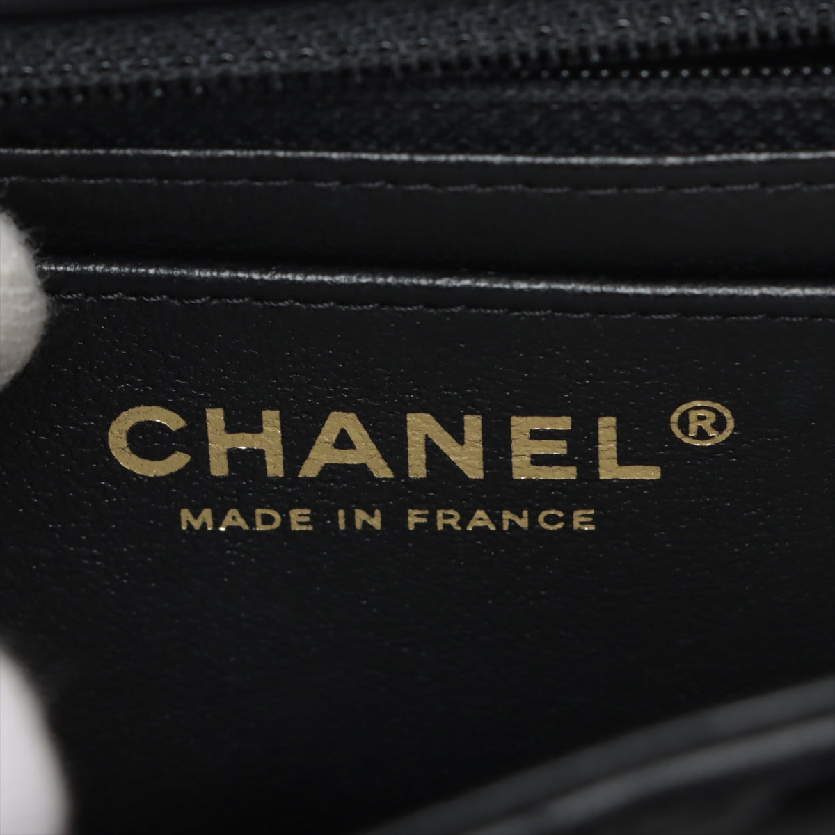 Chanel Mini Square Flap Lambskin Black Crossbody Bag - 27 series