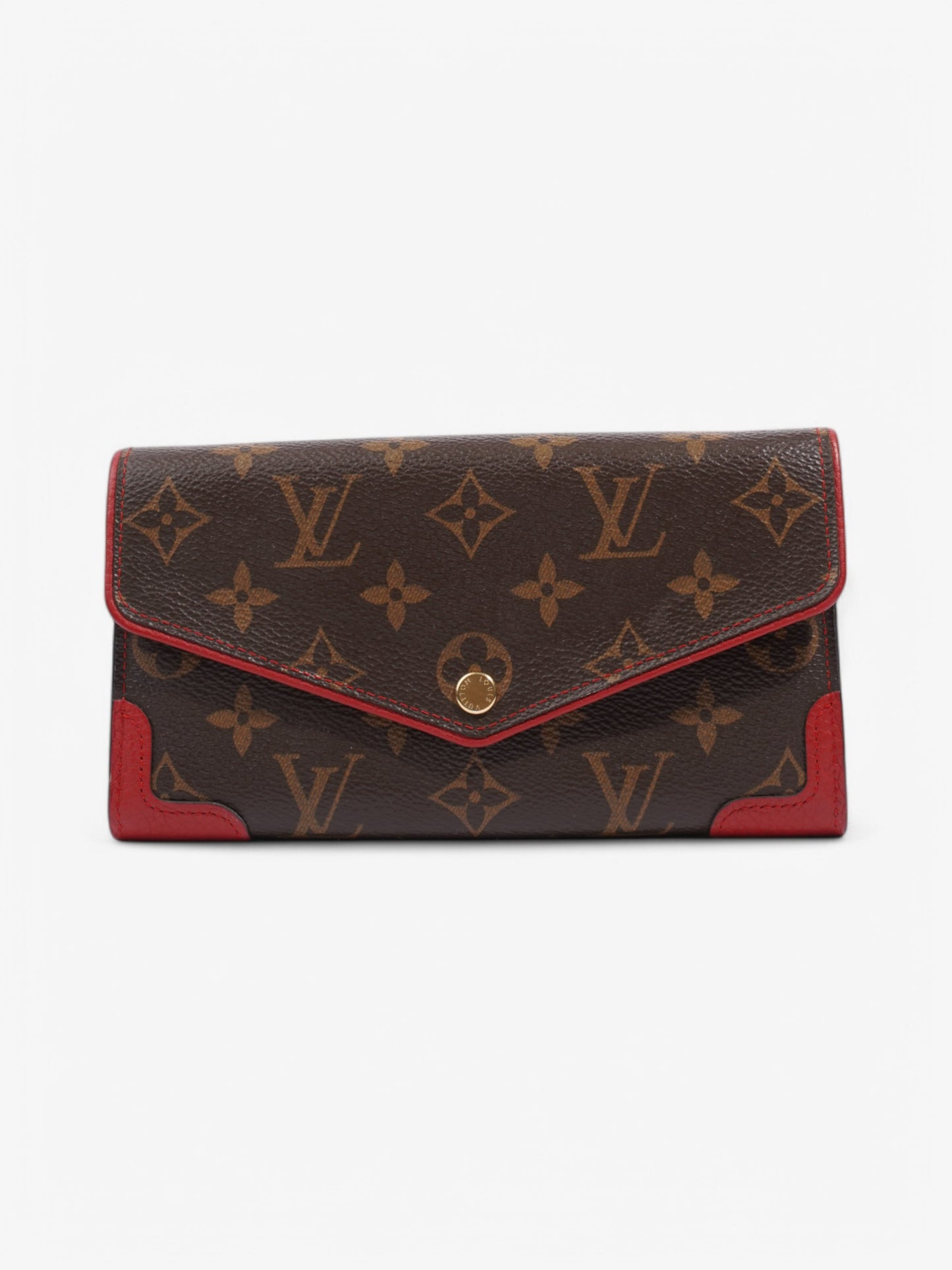 Louis Vuitton Sarah Wallet Monogram / Red Coated Canvas