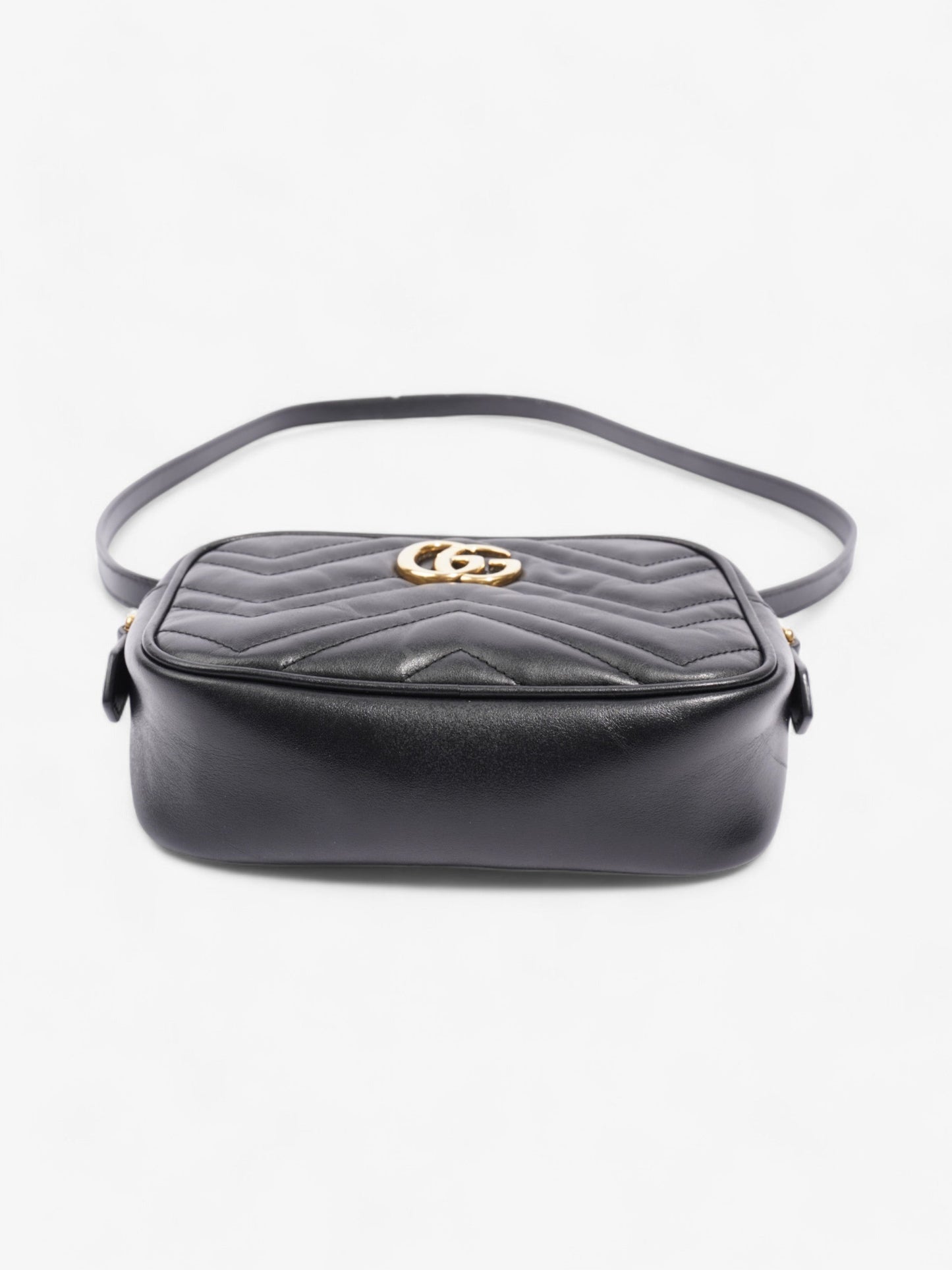 Gucci GG Marmont Black Matelasse Leather Mini