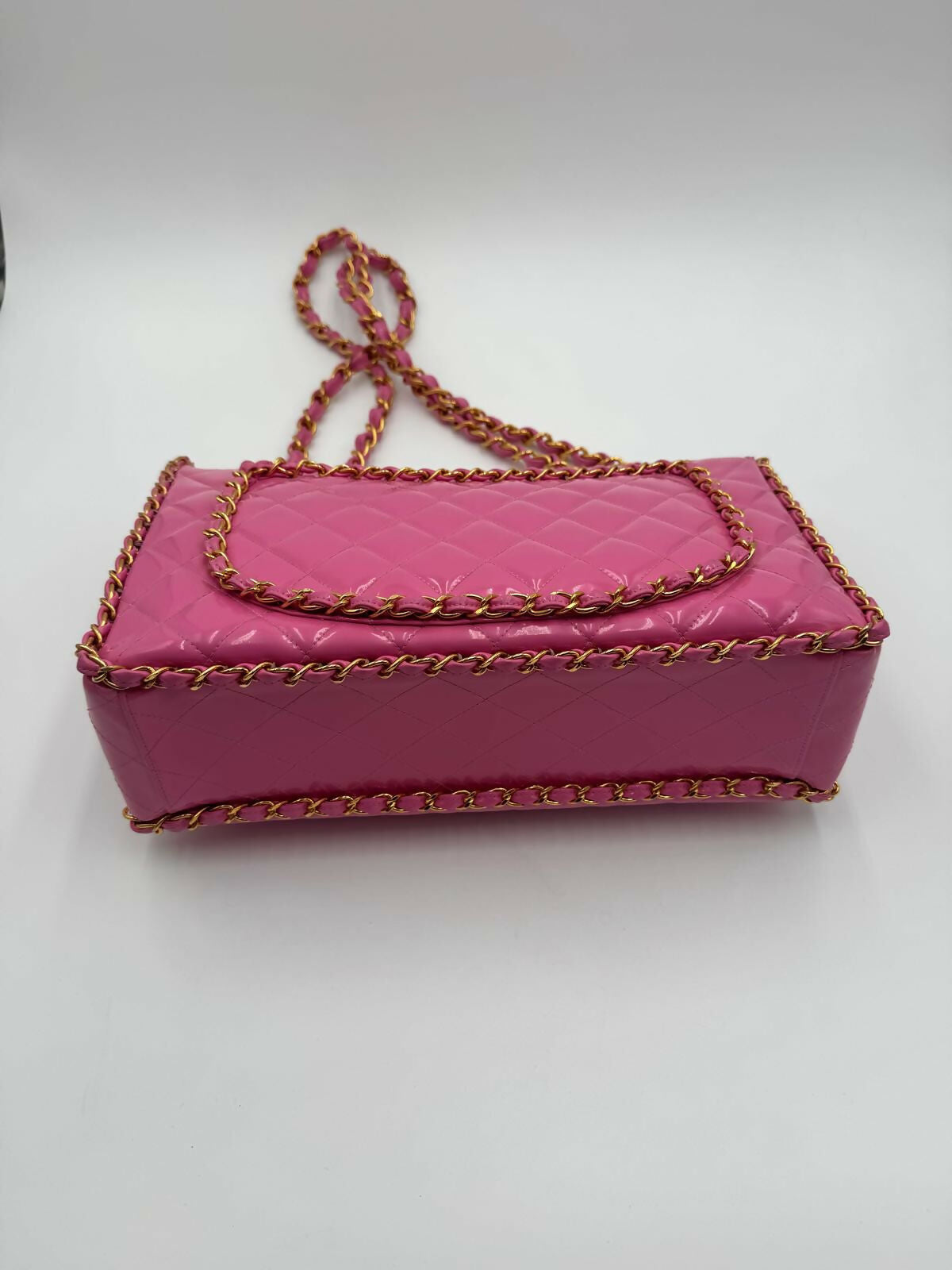 Chanel 1995  Barbie Pink Chainlink Maxi Flap Bag