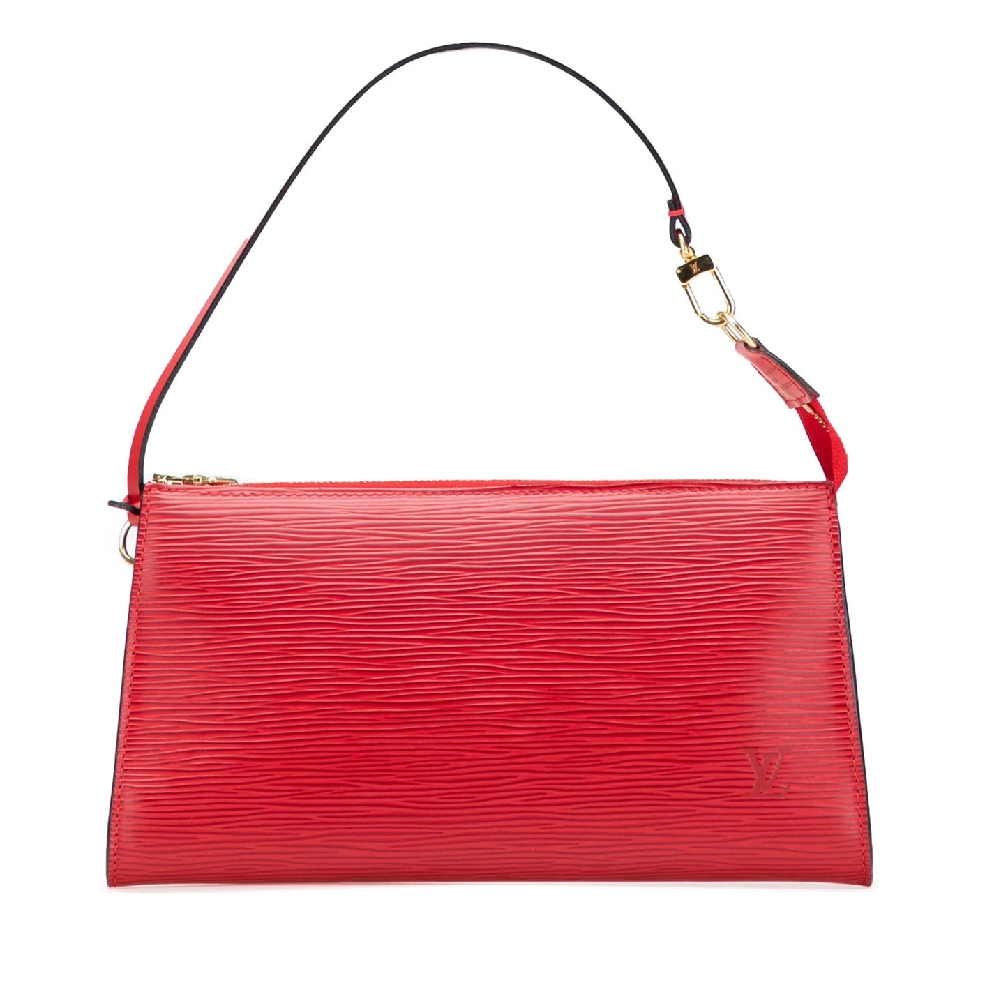 Red Louis Vuitton Epi Pochette Accessoires Shoulder Bag