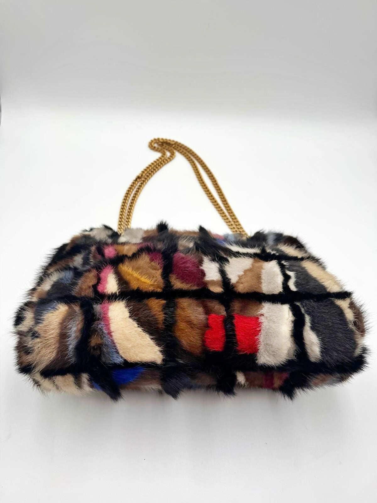 Chanel  2001 Mink Fur Maxi Flap Bag