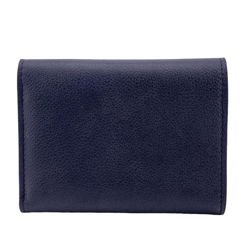 LOUIS VUITTON Tri-fold wallet M62947 Taurillon Clemence black Portefeuille My Lock Me Compact