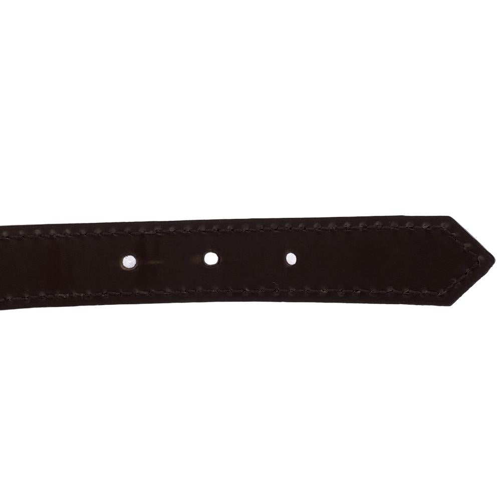 LOUIS VUITTON Shoulder strap N60006 leather Brown Ebene For Ravello Women