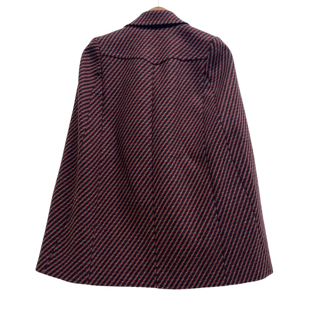 PRADA poncho Wool, Angora Red 14AW outer Women 36