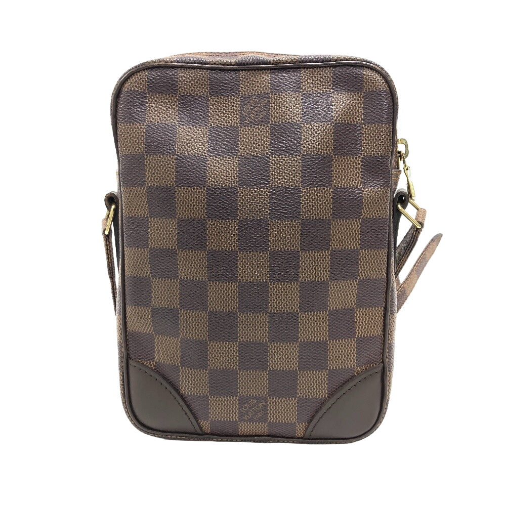 LOUIS VUITTON Shoulder Bag N48063 leather Brown Special order Damier Danube Women