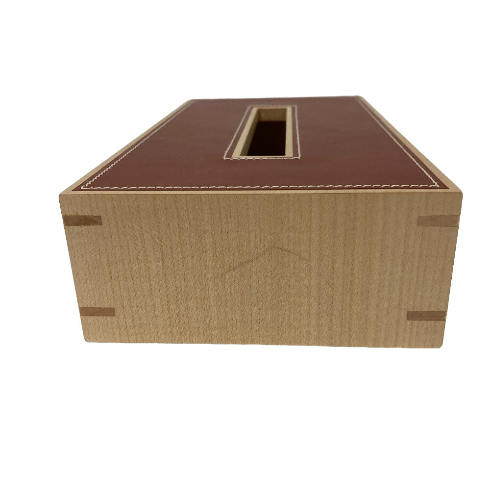 HERMES Interior other Wood Brown Tissue box Playard PM Women(Unisex)