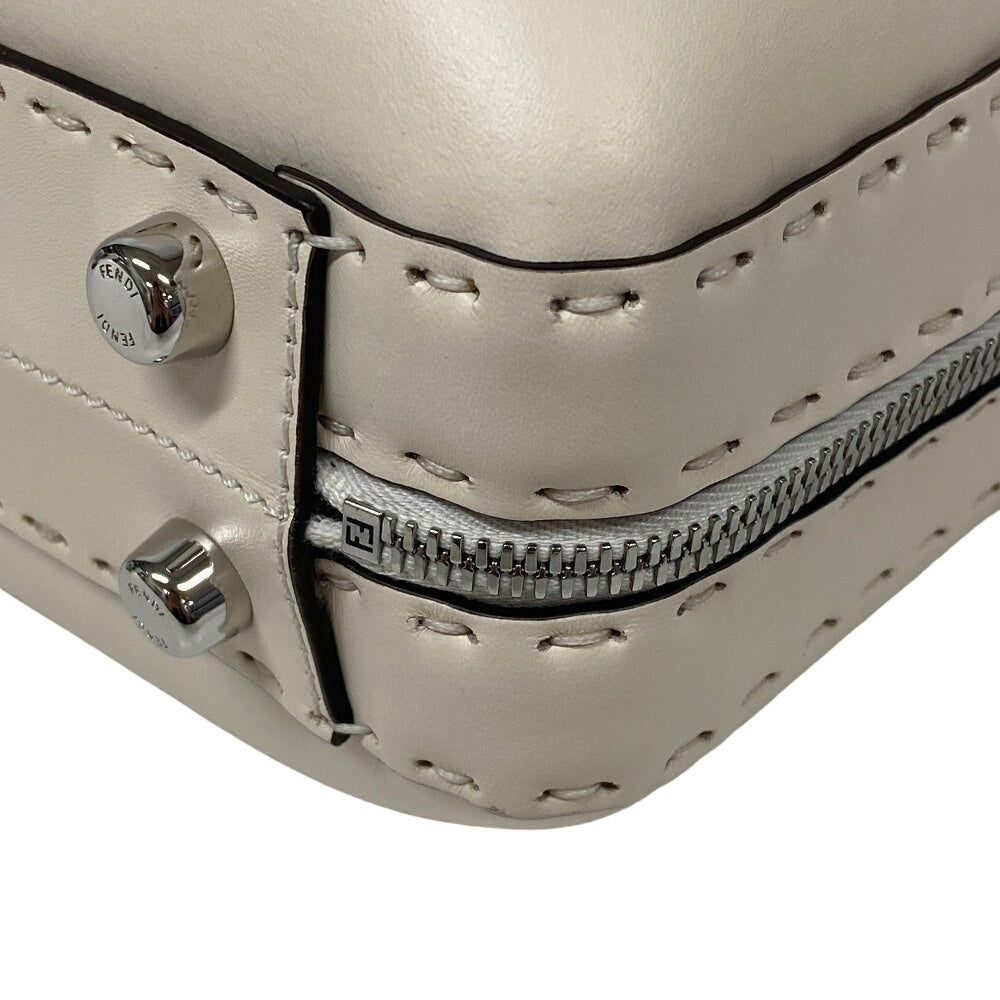 FENDI Handbag 7VV156 leather Ivory suitcase Women