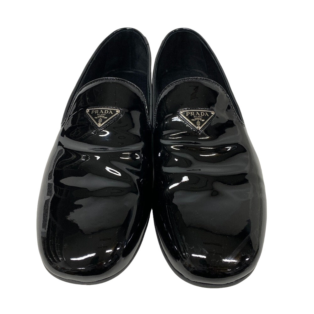 PRADA Slip-on 2S2914 Patent leather black Triangle logo mens 10