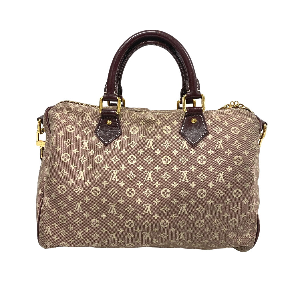 LOUIS VUITTON Handbag M56704 Leather, Canvas sepia Women