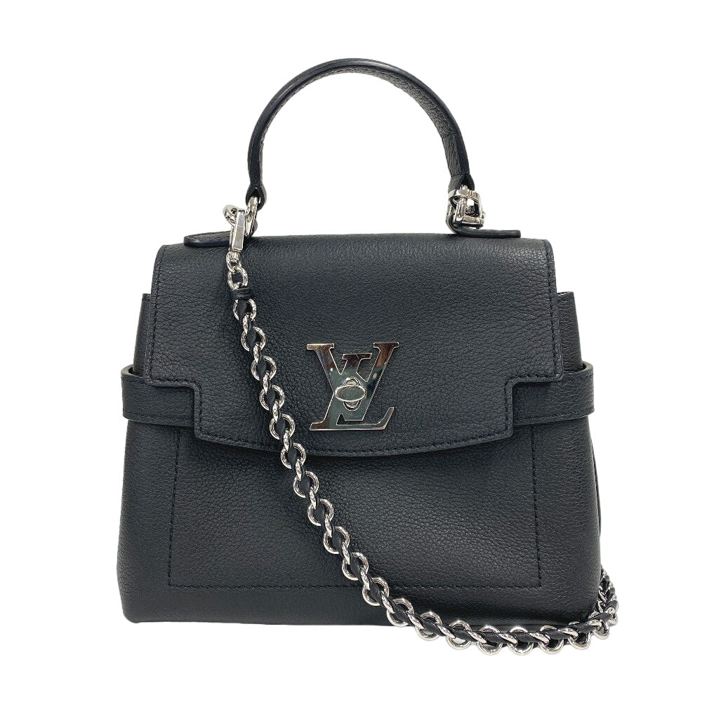 LOUIS VUITTON Shoulder Bag M20997 leather black 2WAY handbag LV turn lock Rock Me Ever MINI Women