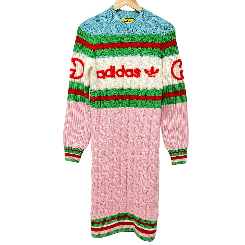 GUCCI one piece 717710 wool multicolor Adidas Knit S Moheya Women S