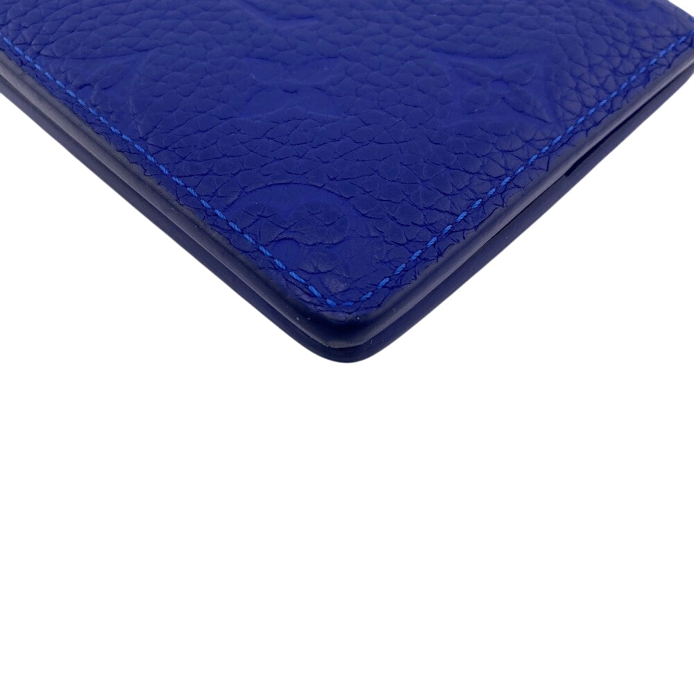 LOUIS VUITTON Bifold Wallet ?80590 Monogram blue Monogram Portefeuille