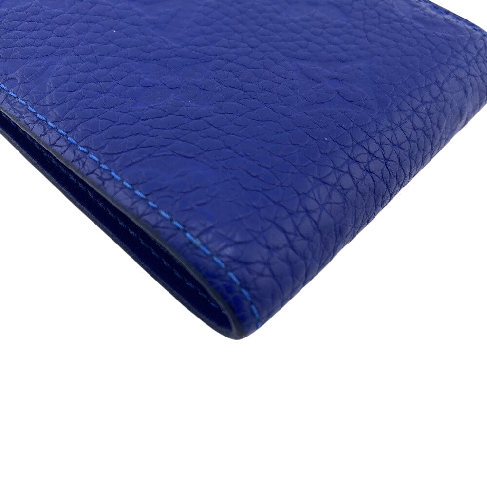 LOUIS VUITTON Bifold Wallet ?80590 Monogram blue Monogram Portefeuille