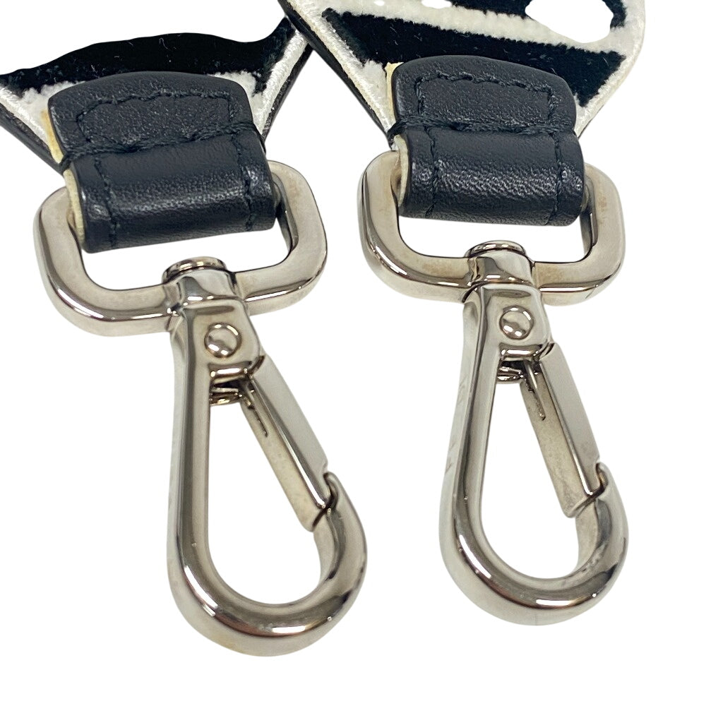 FENDI Shoulder strap Leather, Fabric white Strap you Women(Unisex)
