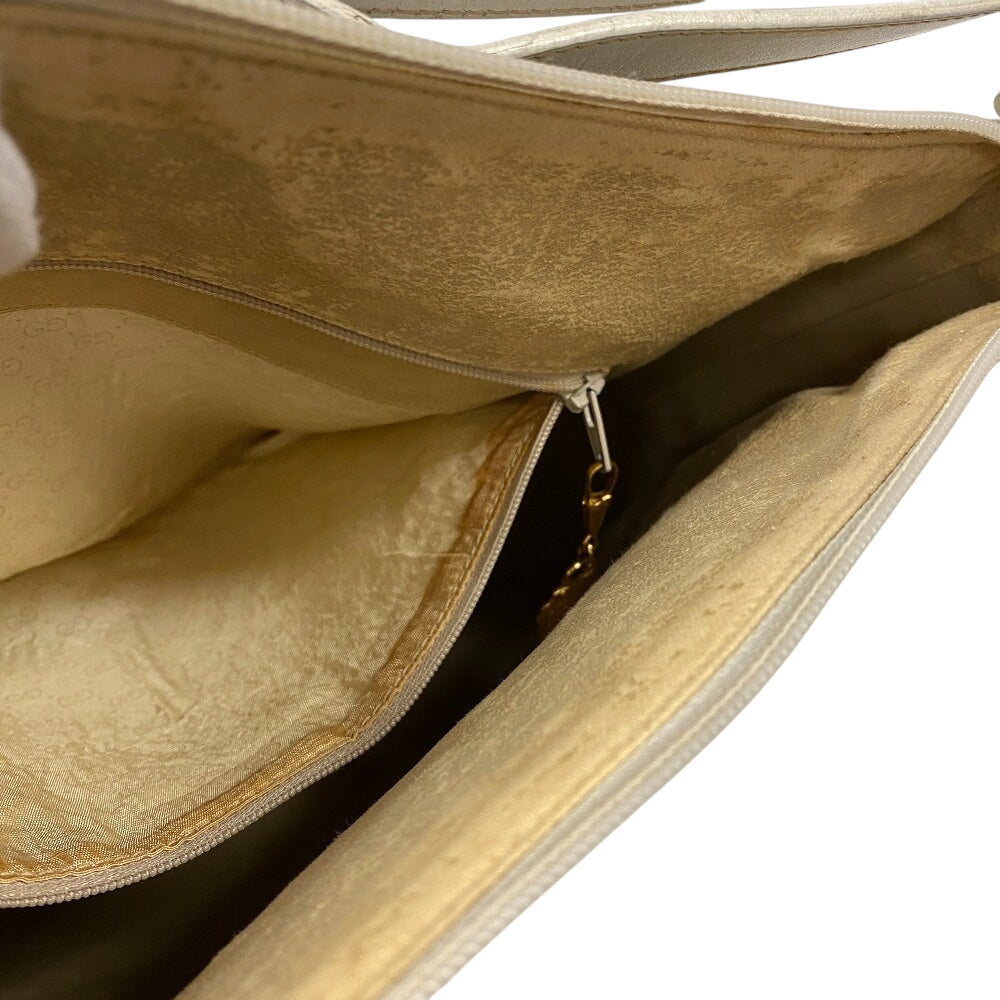 GUCCI Shoulder Bag 001?090?0729 Canvas, Leather white Flora GG