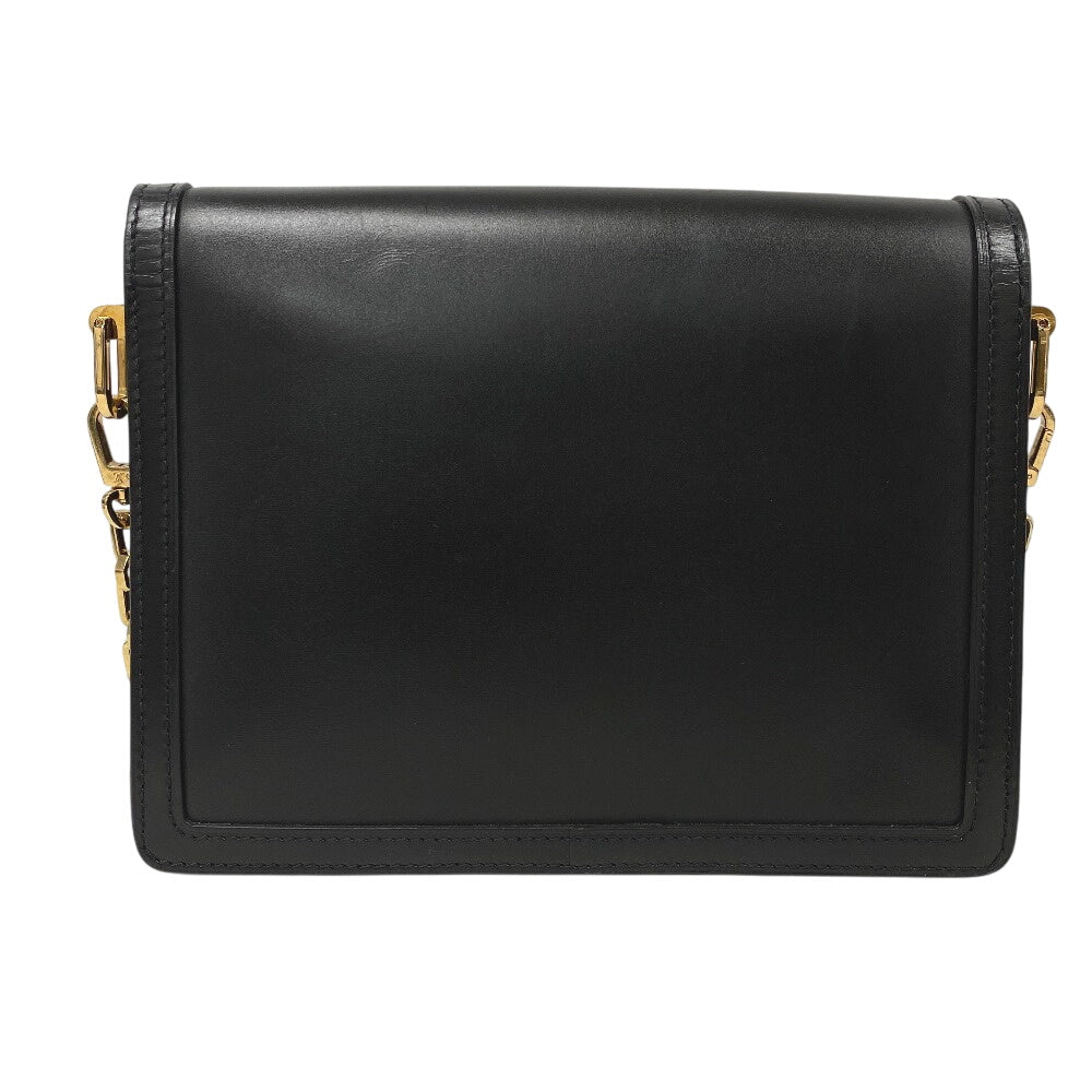 LOUIS VUITTON Shoulder Bag M55821 leather black LV Lock Dauphine MM Women