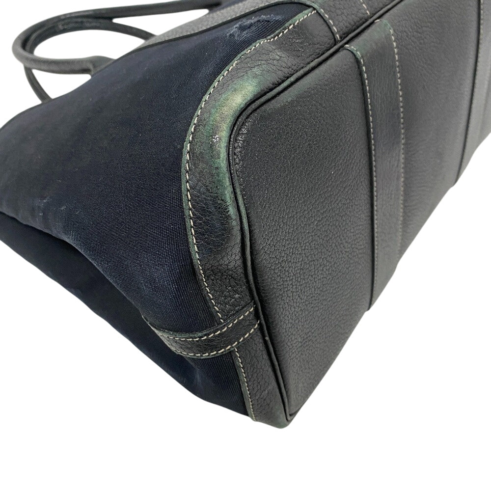 HERMES Handbag Toile Officier, Negonda black Garden party 36 PM