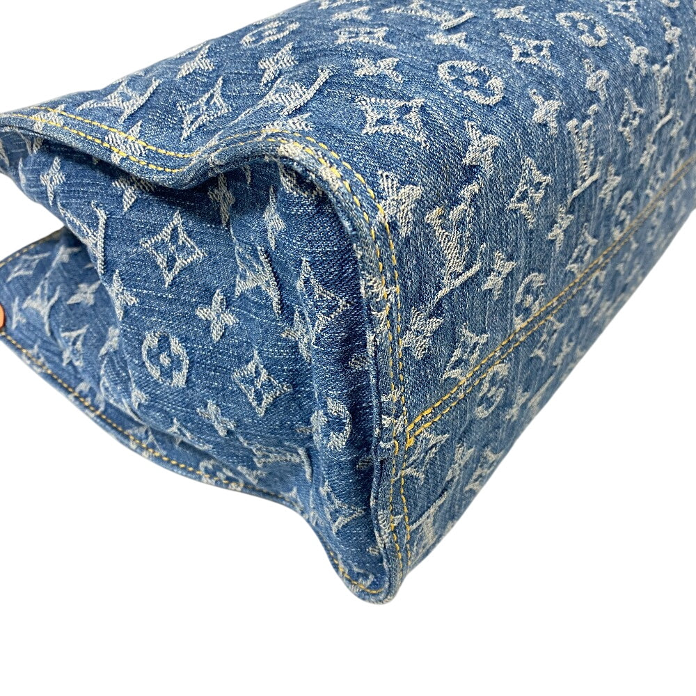 LOUIS VUITTON Tote Bag M46871 Monogram denim Navy Monogram denim On the Go MM Women