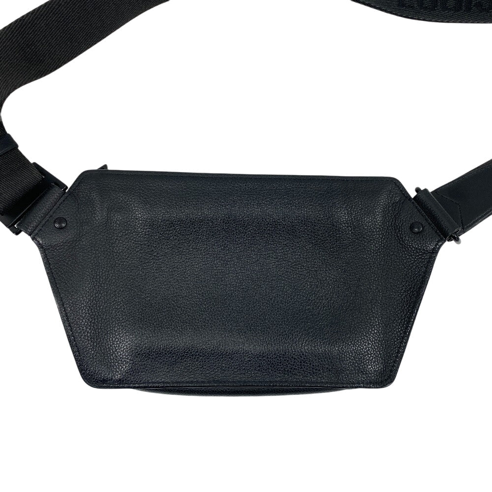 LOUIS VUITTON Sling bag M57081 Grain leather black LV Aerogram takeoff sling mens