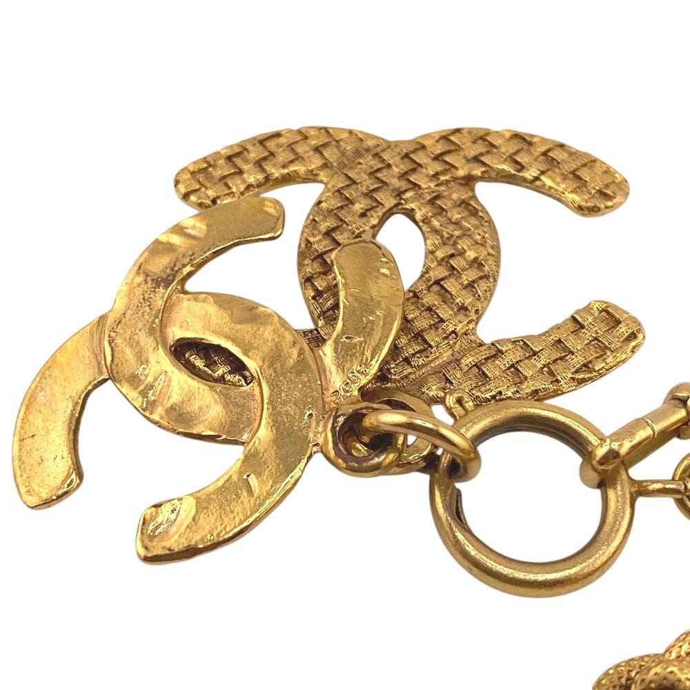 CHANEL Necklace 29 Gold Plated gold COCO Mark unisex(Unisex)
