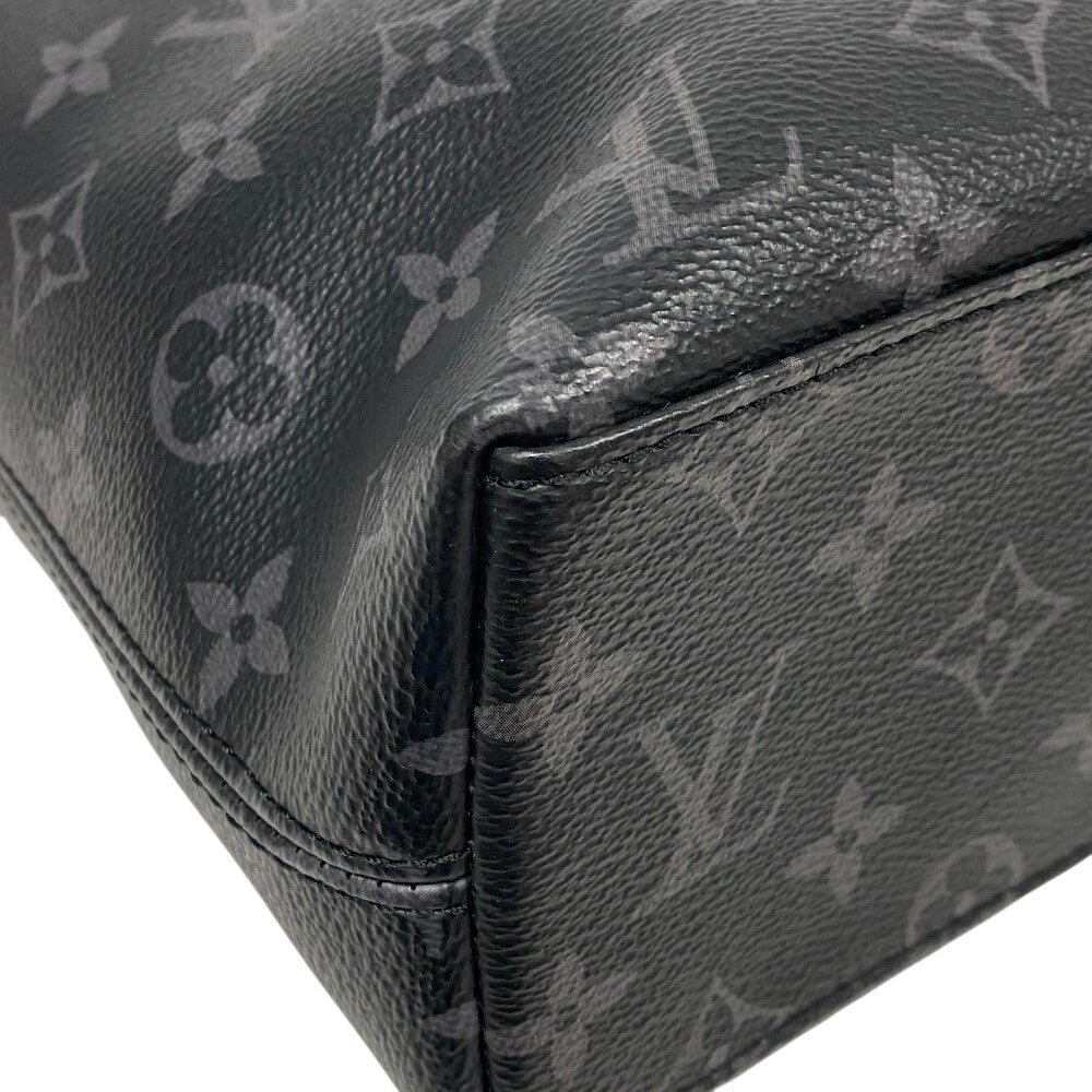 LOUIS VUITTON Briefcase M40566 leather black Shoulder Monogram Eclipse Explorer Women(Unisex)