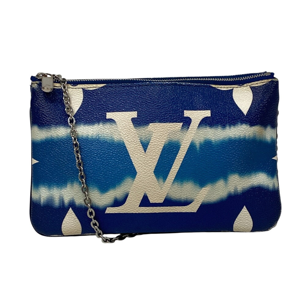 LOUIS VUITTON Pochette M69124 leather blue LV Escal Pochette double zip unisex(Unisex)