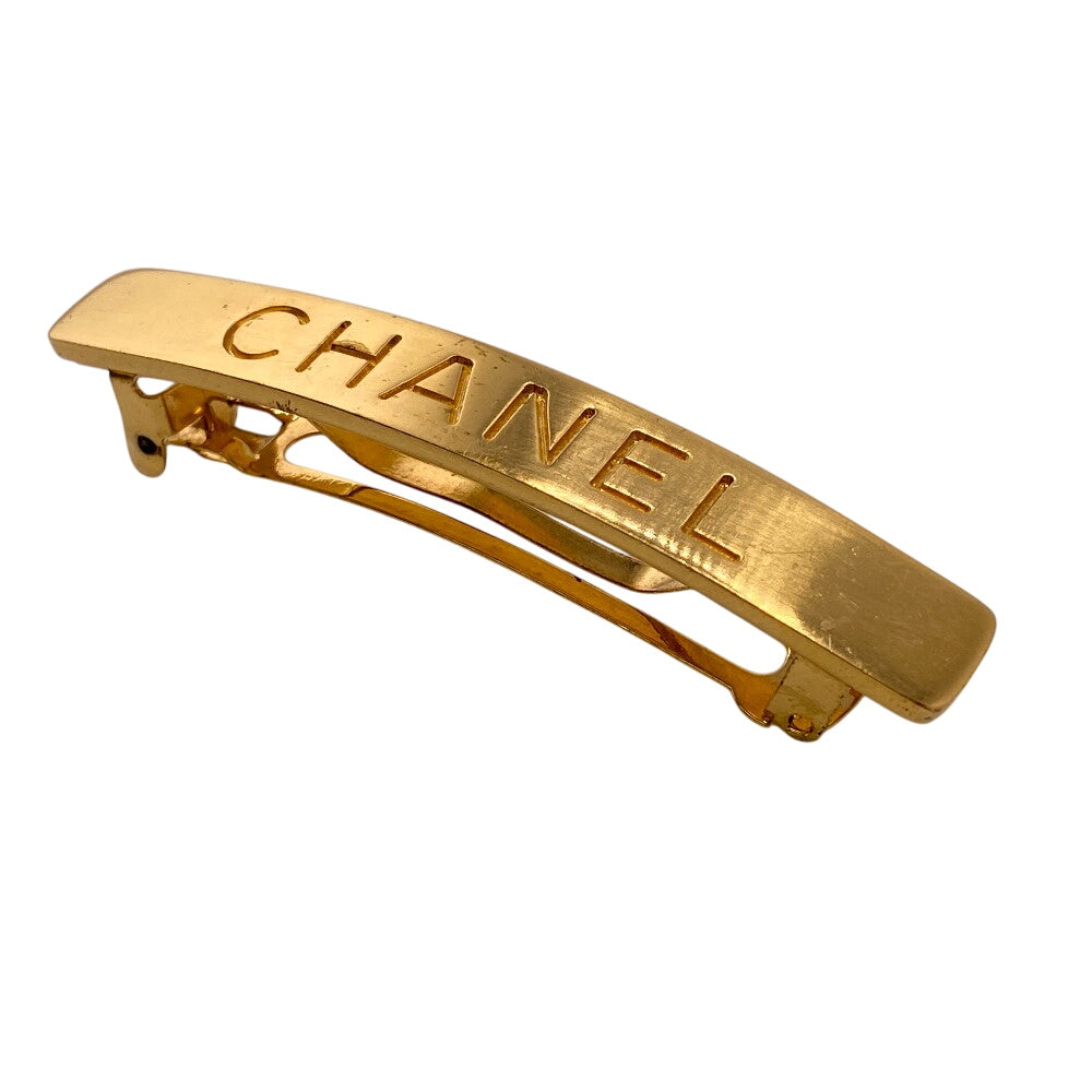 CHANEL hair accessory Gold Plated gold logo
