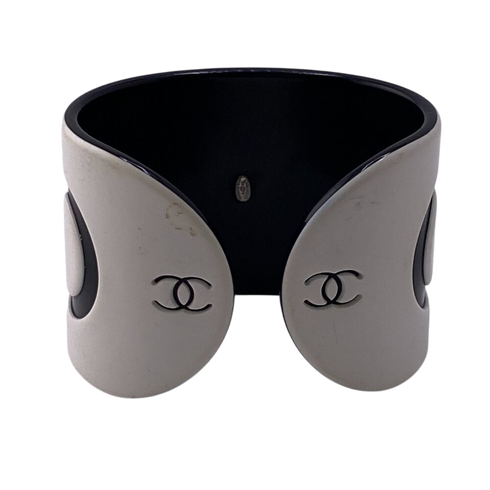 CHANEL Bangle plastic white 02P