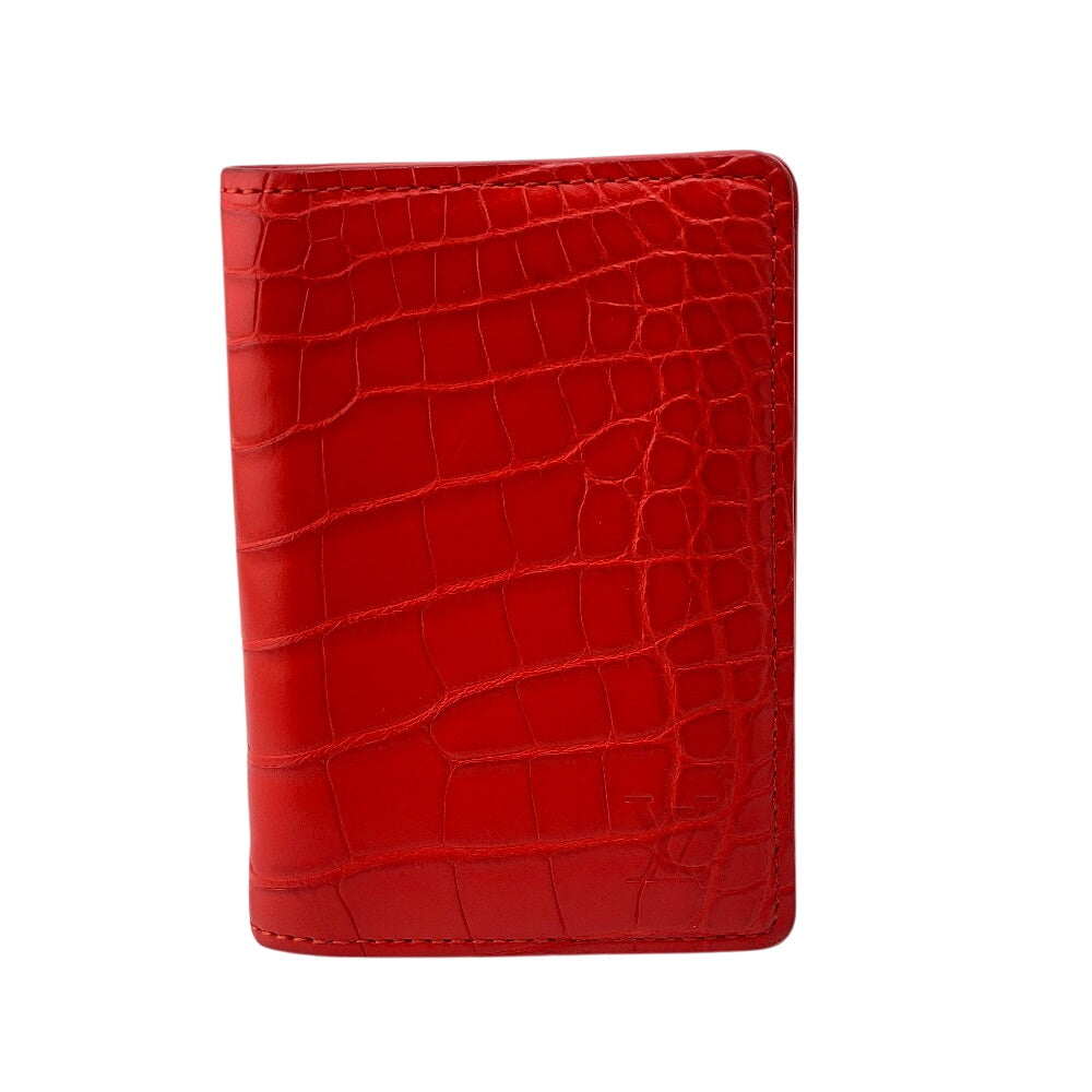 LOUIS VUITTON Card Case Exotic leather Red Organizer De Poch Women