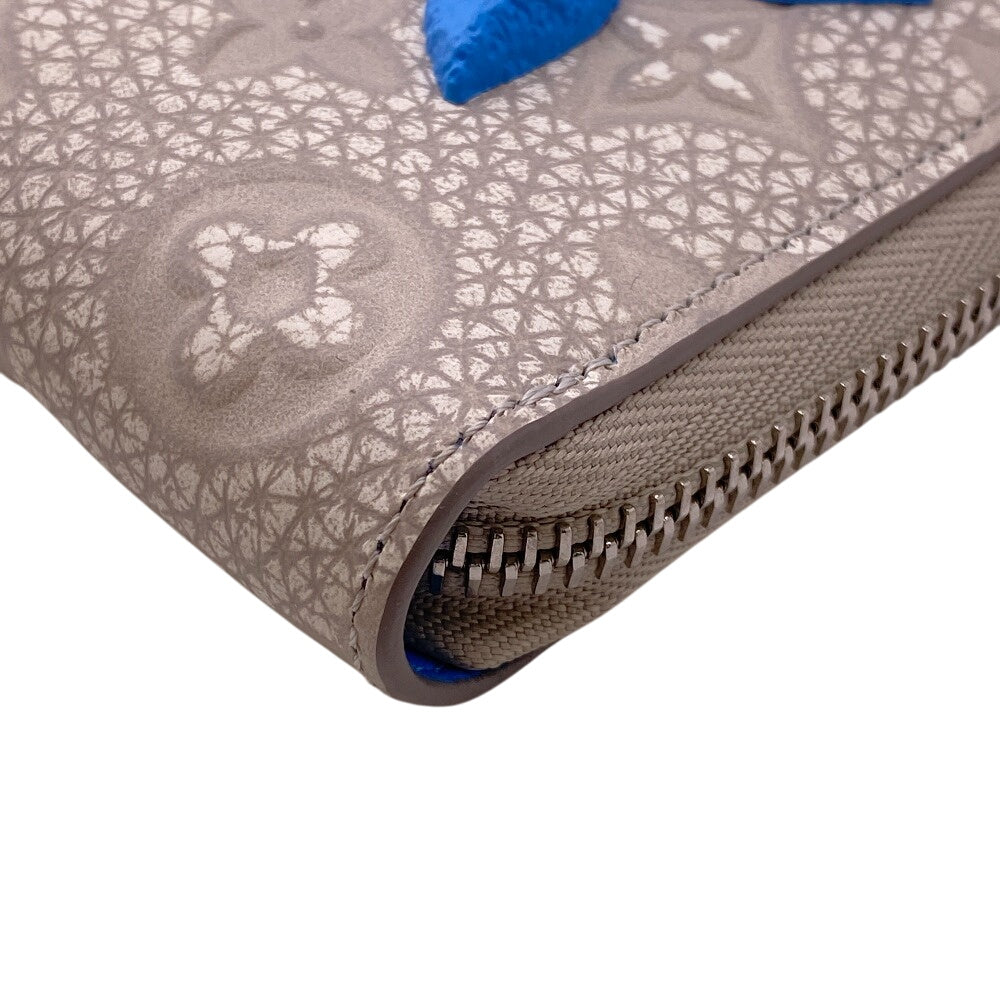 LOUIS VUITTON Long Wallet Purse M81573 leather blue Taurillon Clemence Climbing Zippy Wallet Vertical
