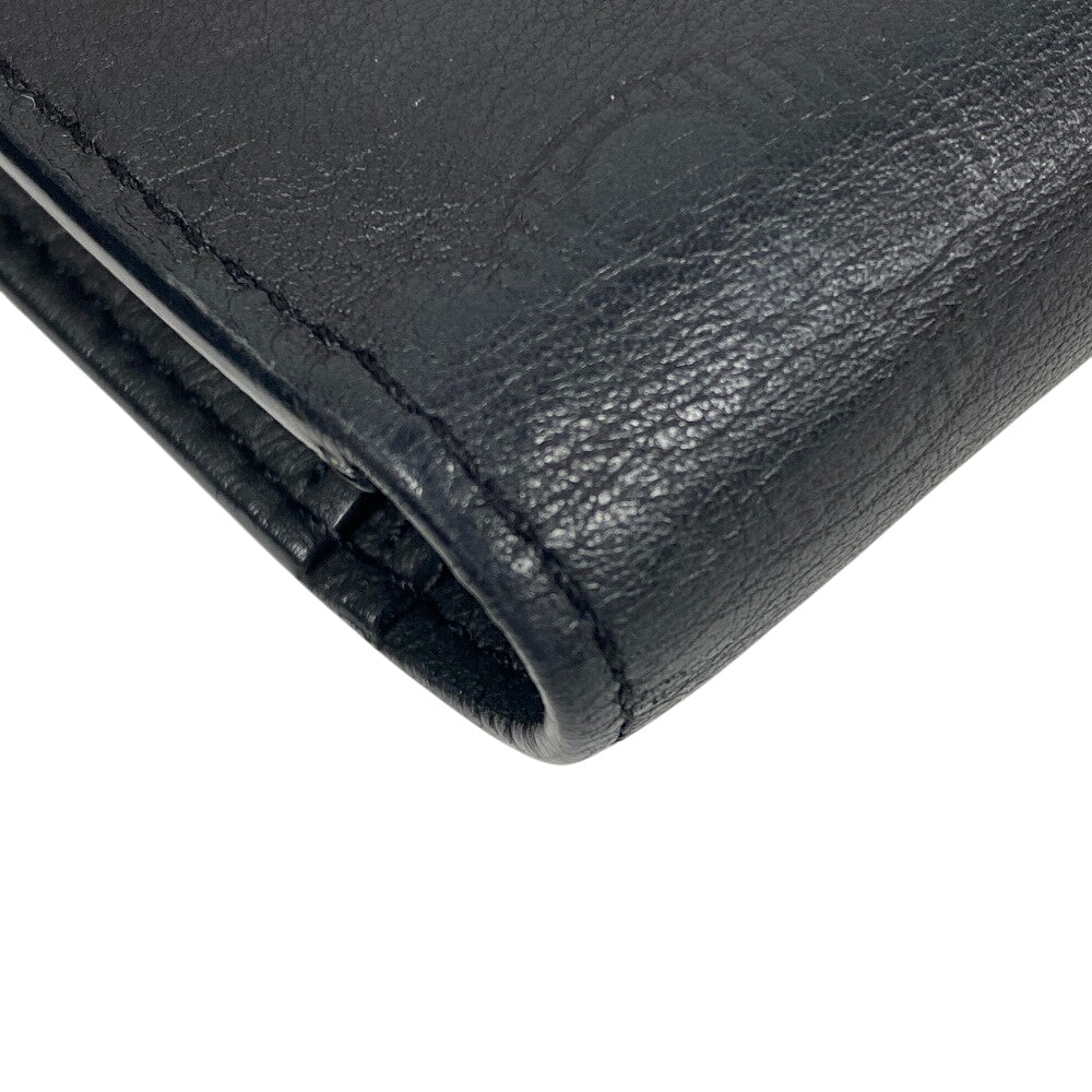 LOUIS VUITTON Long Wallet Purse M62900 leather black Monogram shadow Portefeuille Blaza