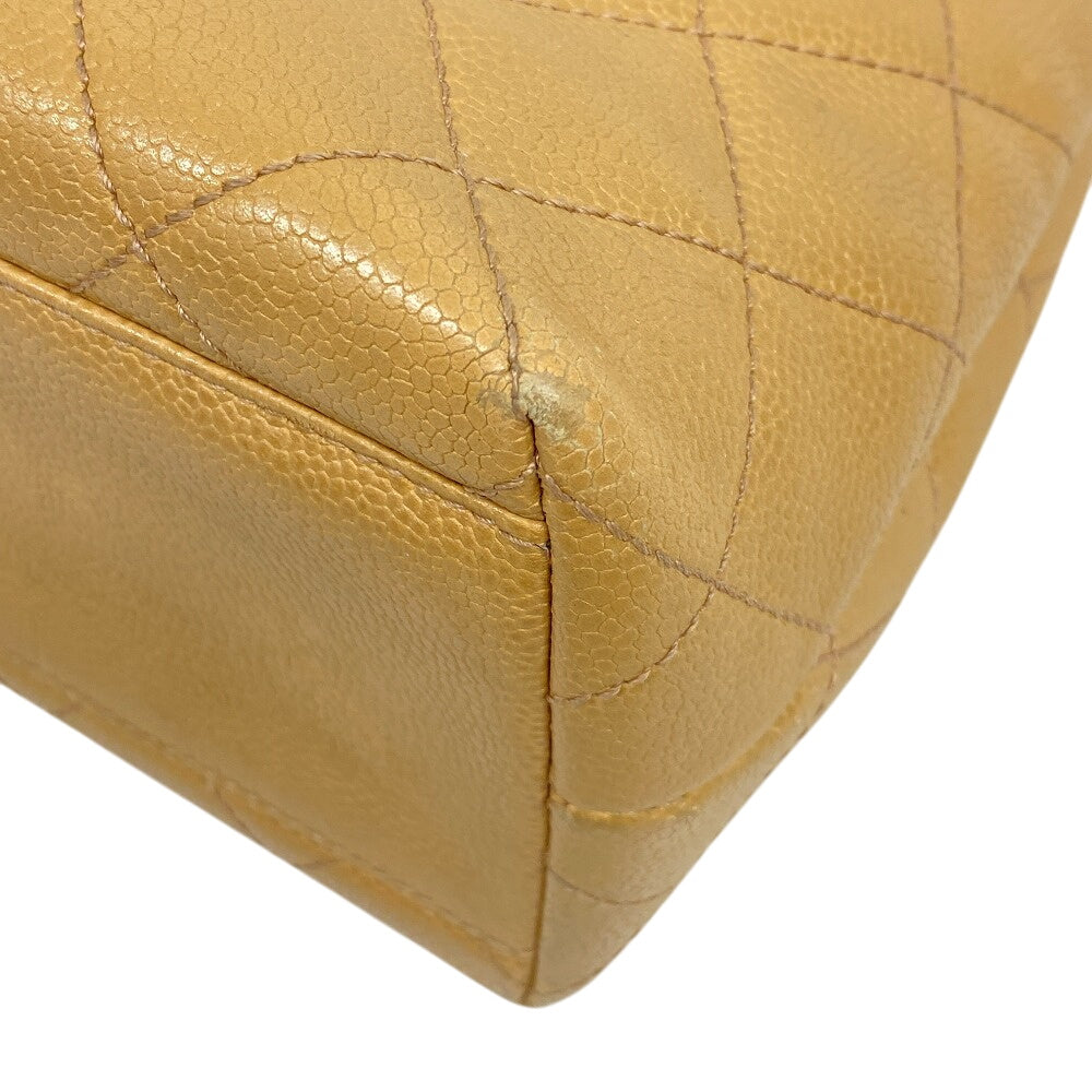 CHANEL Handbag Caviar skin beige Matrasse COCO Mark