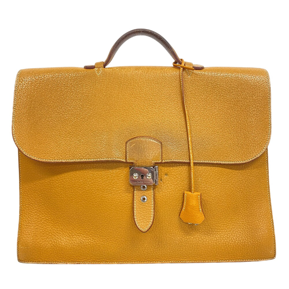HERMES Business bag Fjord natural Sac Adepeche 38 mens Used