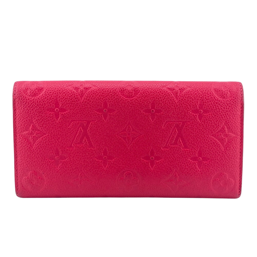 LOUIS VUITTON Long Wallet Purse M62371 Monogram Ann Platt pink Portefeuille Emily