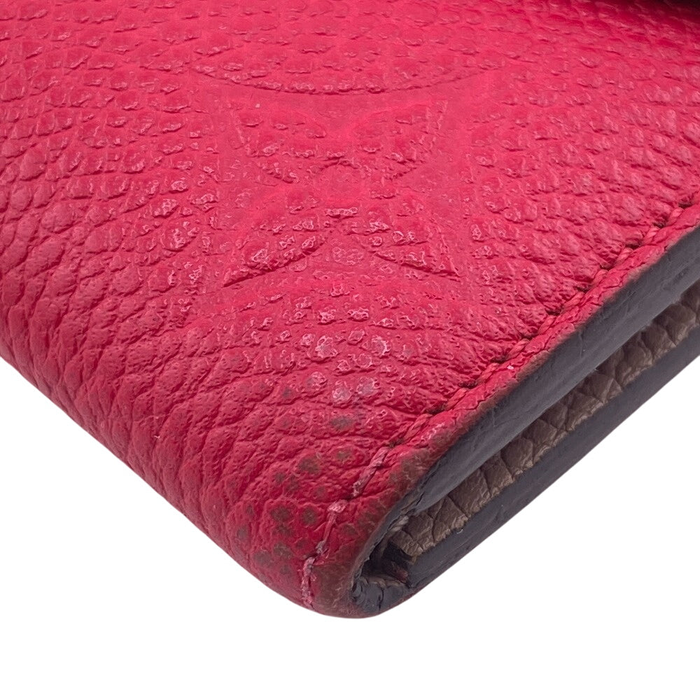 LOUIS VUITTON Long Wallet Purse M62371 Monogram Ann Platt pink Portefeuille Emily