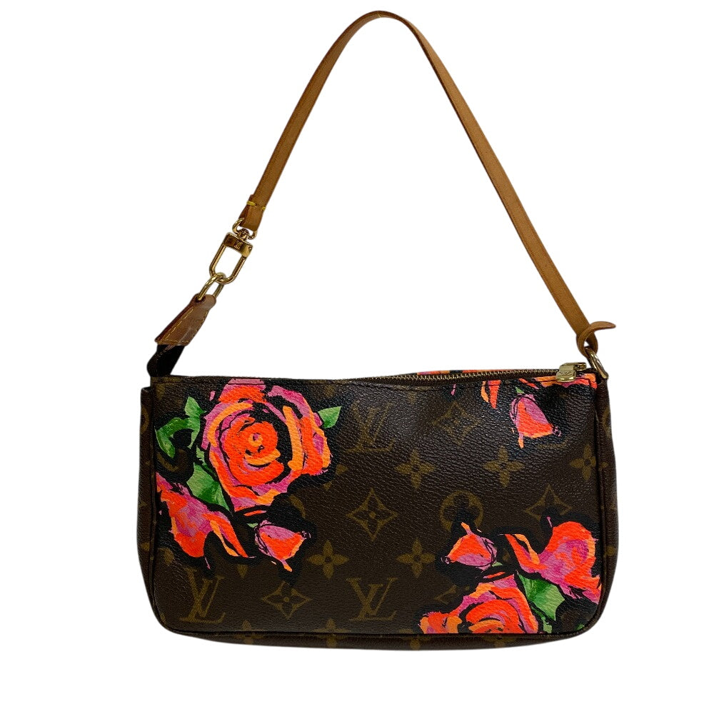 LOUIS VUITTON Pouch M48615 leather Brown Monogram rose Accessoires