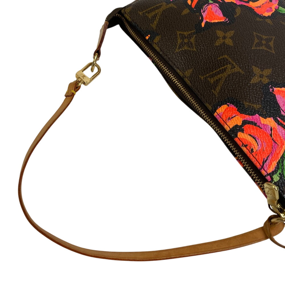 LOUIS VUITTON Pouch M48615 leather Brown Monogram rose Accessoires
