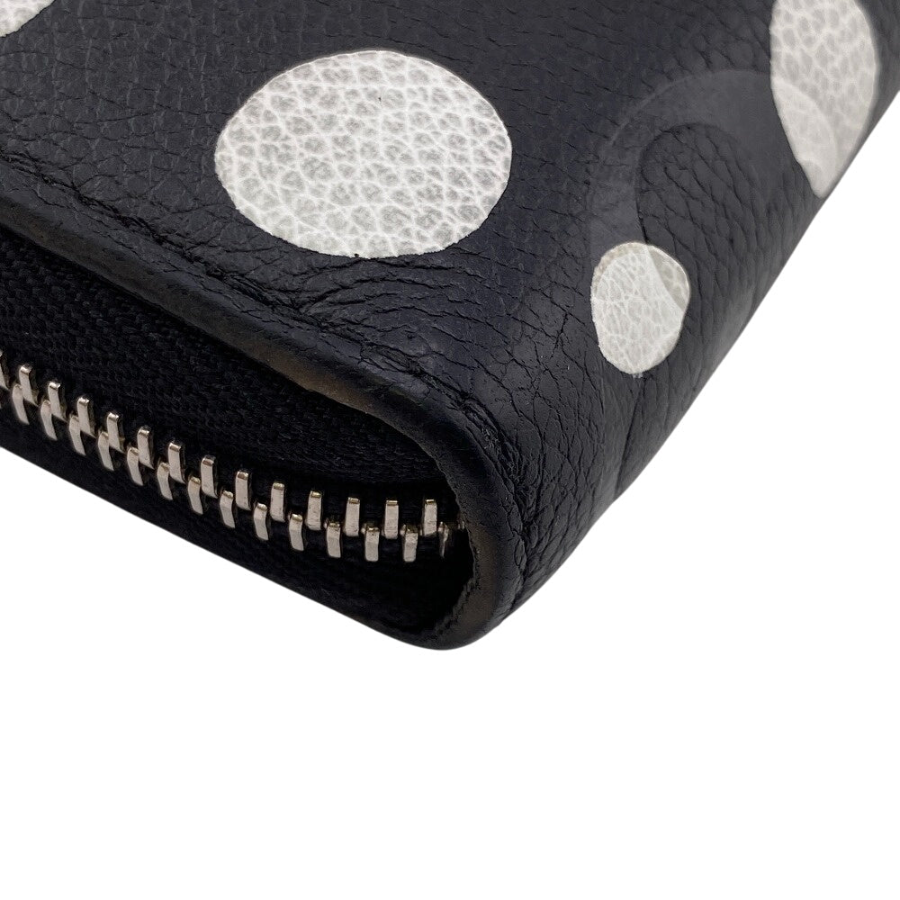 LOUIS VUITTON Long Wallet Purse M81906 leather black Yayoi Kusama Dot Pattern Monogram Empreinte LVxYK Zippy Wallet Women
