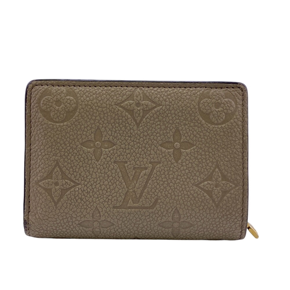 LOUIS VUITTON Tri-fold wallet M80152 leather beige Monogram Ann Platt Claire