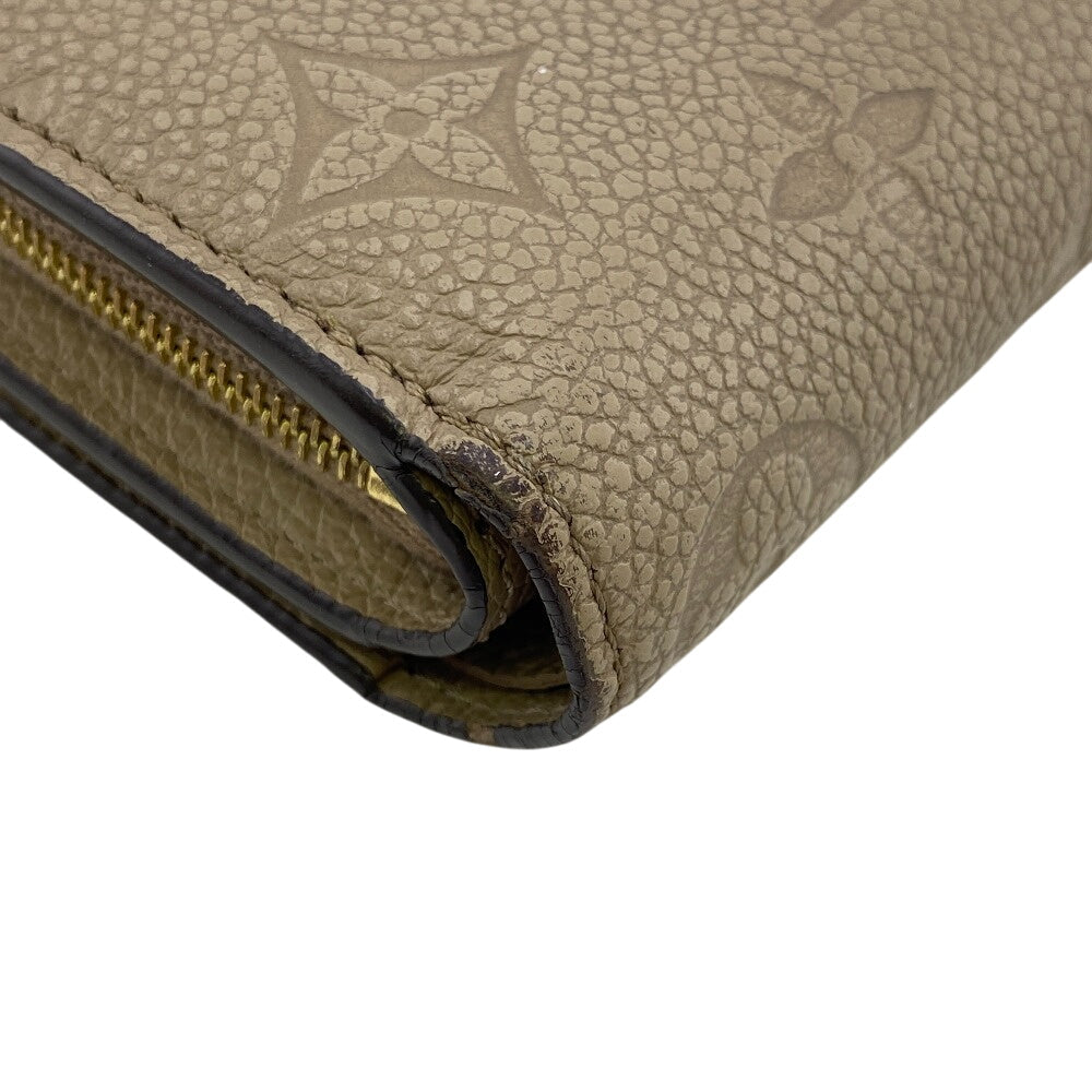 LOUIS VUITTON Tri-fold wallet M80152 leather beige Monogram Ann Platt Claire