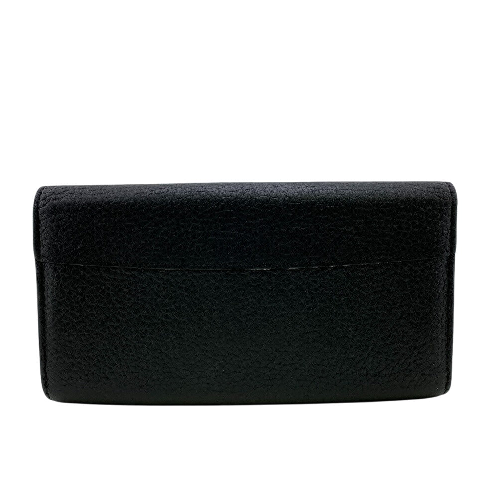 LOUIS VUITTON Long Wallet Purse M63461 Taurillon Clemence black Capusine
