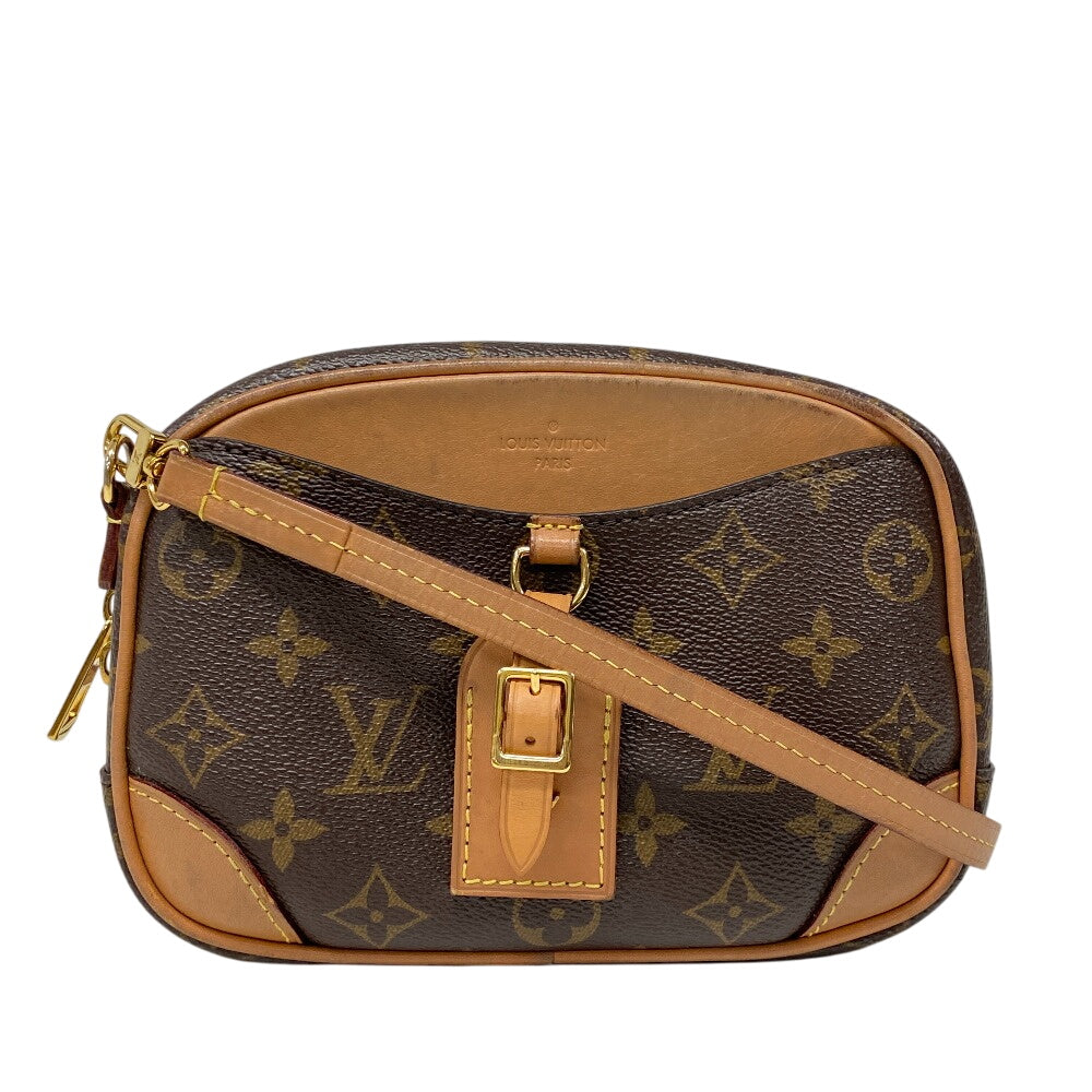 LOUIS VUITTON Shoulder Bag M45528 leather Brown Monogram Deauville Mini