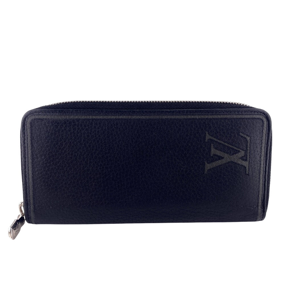LOUIS VUITTON Long Wallet Purse M68228 Taurillon Clemence black Zippy Wallet Vertical mens