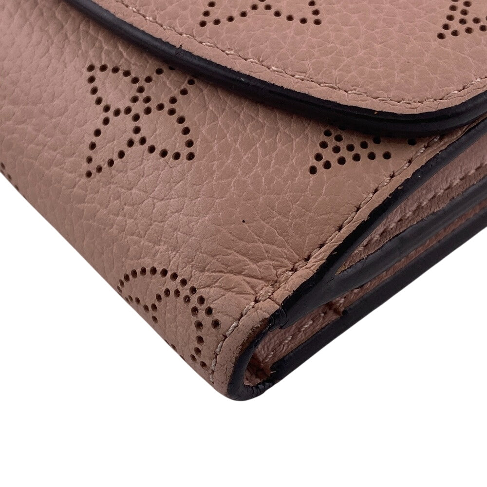 LOUIS VUITTON Tri-fold wallet M67499 leather pink Compact wallet Mahina Portefeuille Iris Women