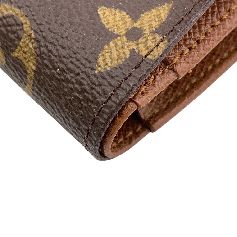 LOUIS VUITTON Bifold Wallet M61674 leather Brown Purse Portefeuille Monogram Viennois Made in USA Women