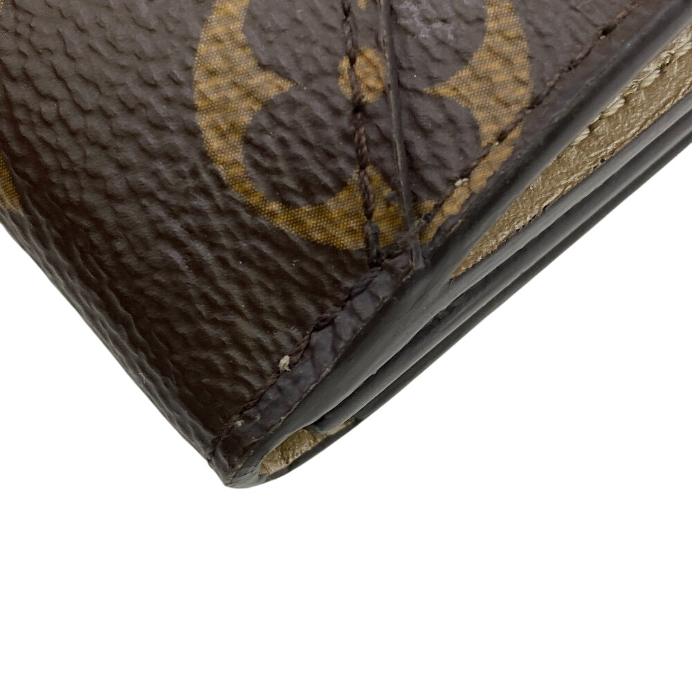 LOUIS VUITTON Tri-fold wallet M81667 leather Brown Portefeuille Monogram Celest Women