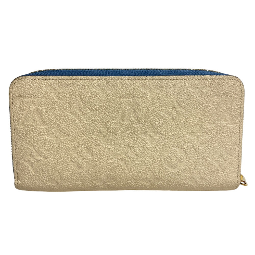 LOUIS VUITTON Long Wallet Purse M63925 leather Ivory Zip Around Monogram Ann Platt Zippy wallet Women