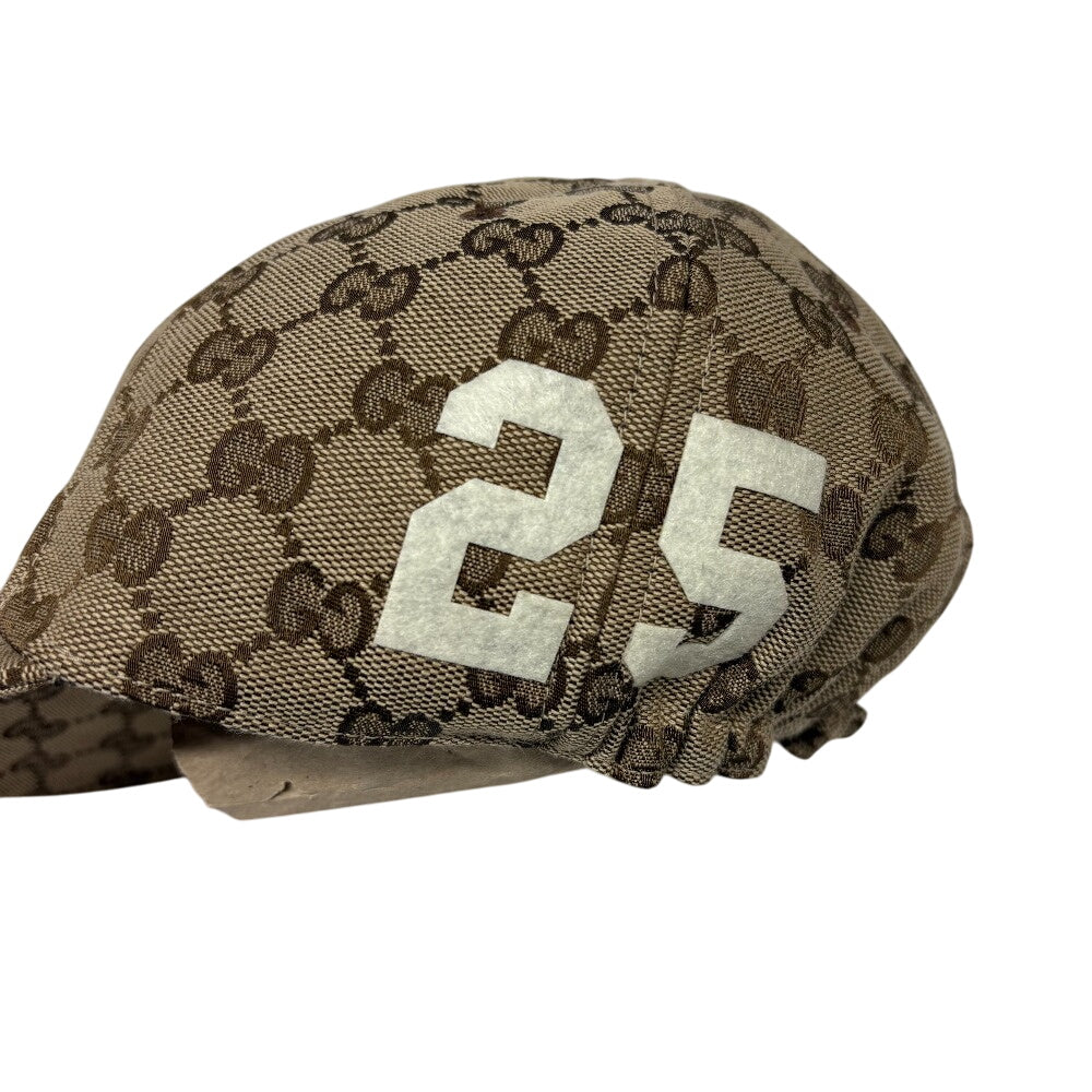 GUCCI cap 751400 canvas Brown 25 GG canvas mens(Unisex) S 57