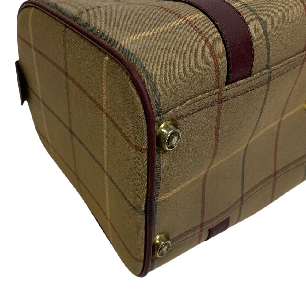 Burberrys Boston Duffel bag Canvas, Leather beige Mega check